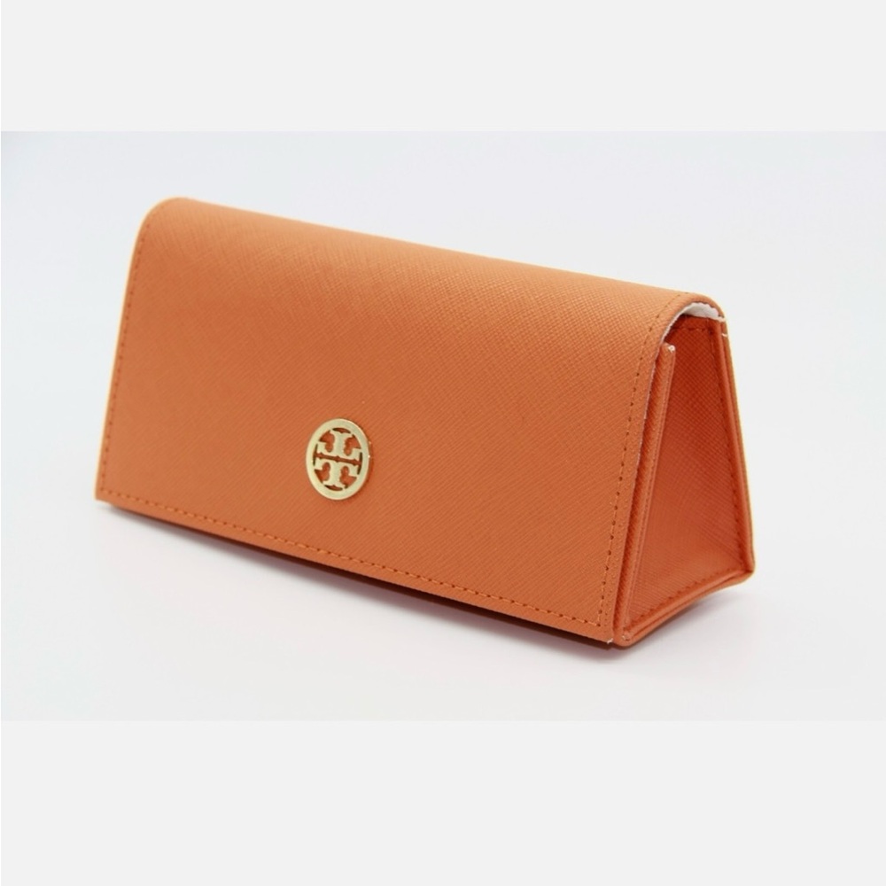 Tory Burch Orange Sunglasses Case and Pouch